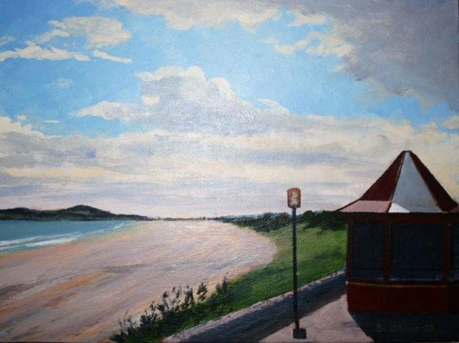 Painting titled "Portmarnock Beach n…" by Bill O'Brien, Original Artwork