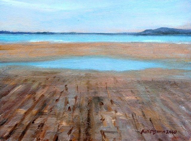 Painting titled "Dollymount X1" by Bill O'Brien, Original Artwork, Oil