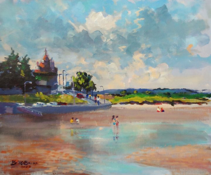 Painting titled "Malahide Portmarnoc…" by Bill O'Brien, Original Artwork, Oil