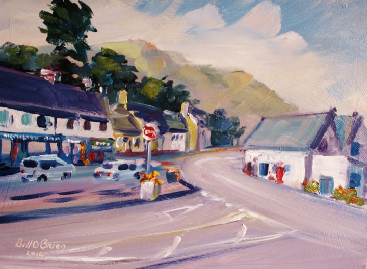 Painting titled "Leenane Connemara" by Bill O'Brien, Original Artwork, Oil