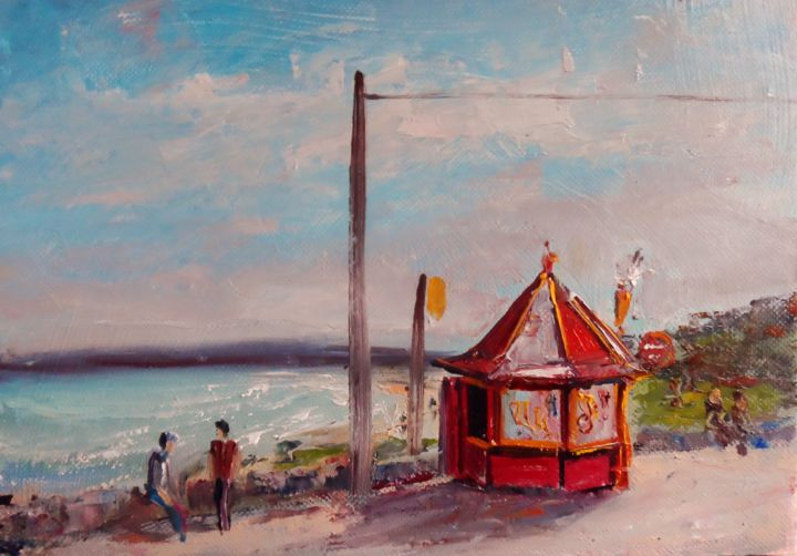 Pintura titulada "Portmarnock Dublin…" por Bill O'Brien, Obra de arte original, Oleo