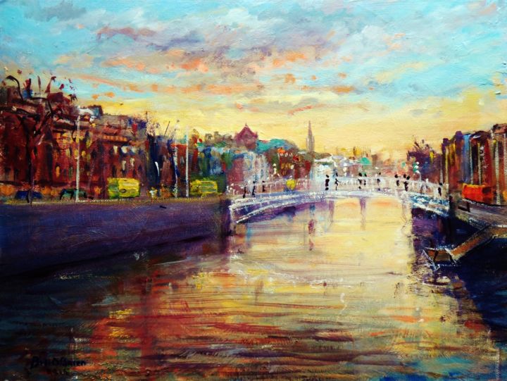 Liffey Dublin January Dusk (BILL O'BRIEN)