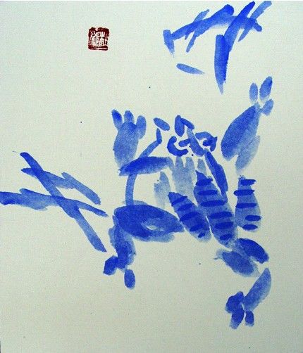 Malerei mit dem Titel "DB8" von Bin Du, Original-Kunstwerk