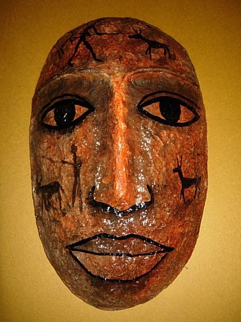 Scultura intitolato "Decorative Mask" da Binay Singh Shandilya, Opera d'arte originale