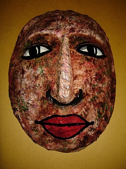 "Decorative Mask" başlıklı Heykel Binay Singh Shandilya tarafından, Orijinal sanat