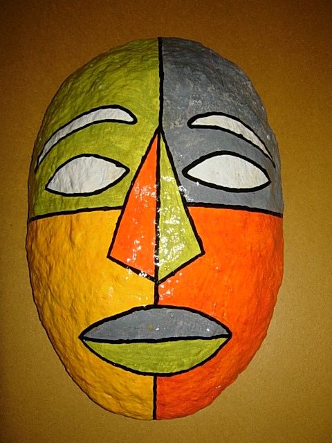 Γλυπτική με τίτλο "Decorative Mask" από Binay Singh Shandilya, Αυθεντικά έργα τέχνης