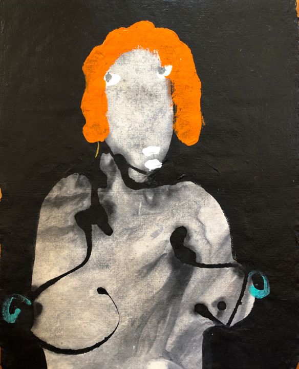 Peinture intitulée "untitled #3" par Ellie Ali, Œuvre d'art originale, Acrylique
