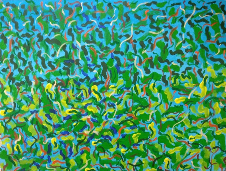 Painting titled "Dancing Angles" by Bindiya Goyal, Original Artwork, Acrylic