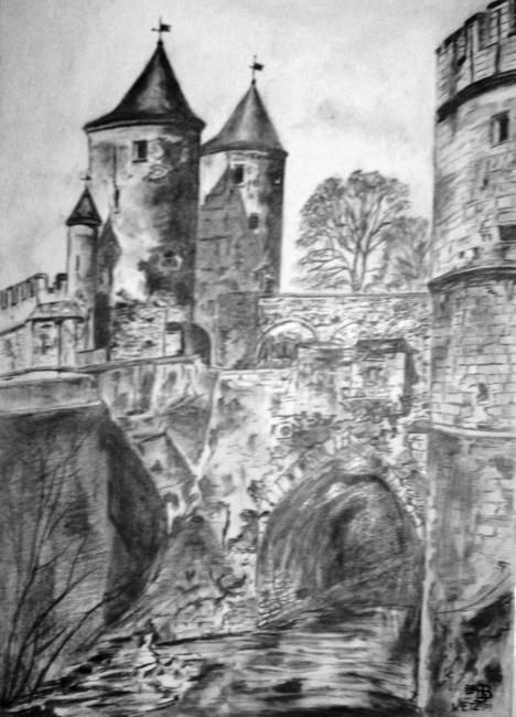 Zeichnungen mit dem Titel "Metz" von Birger Dicke, Original-Kunstwerk, Andere