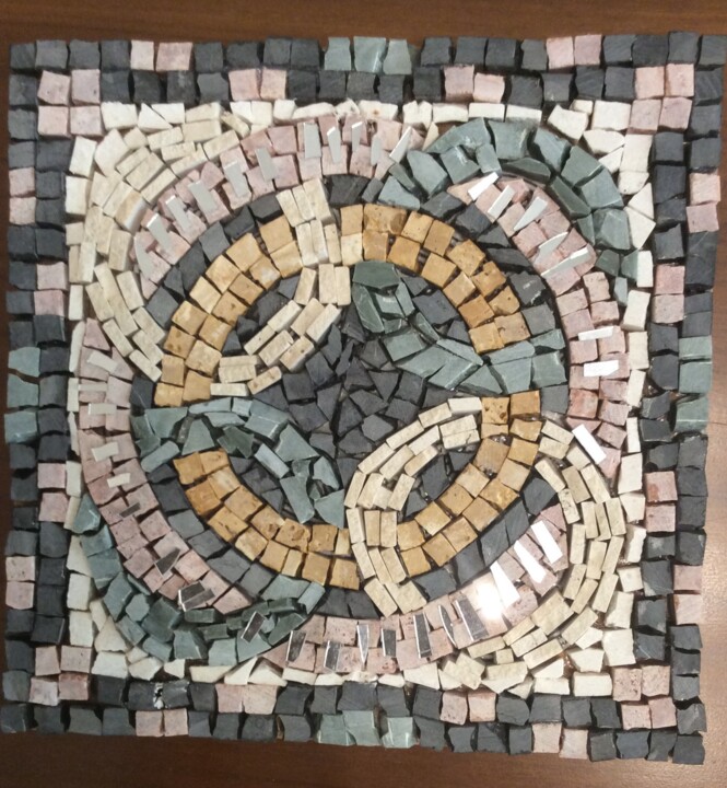 雕塑 标题为“mozaik mini tablo” 由Birsen Kumcu, 原创艺术品, 镶嵌