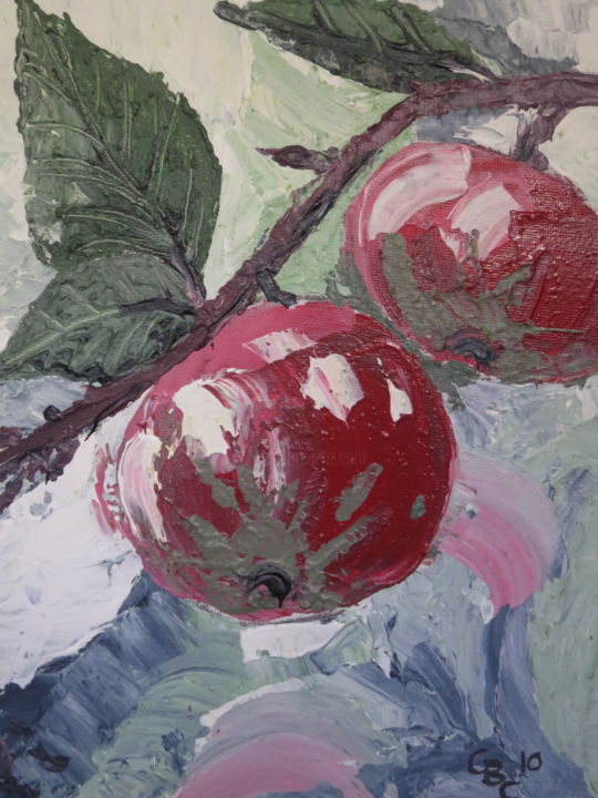 Pittura intitolato "Adam and Eve" da Chantal Bishop-Corre, Opera d'arte originale, Acrilico