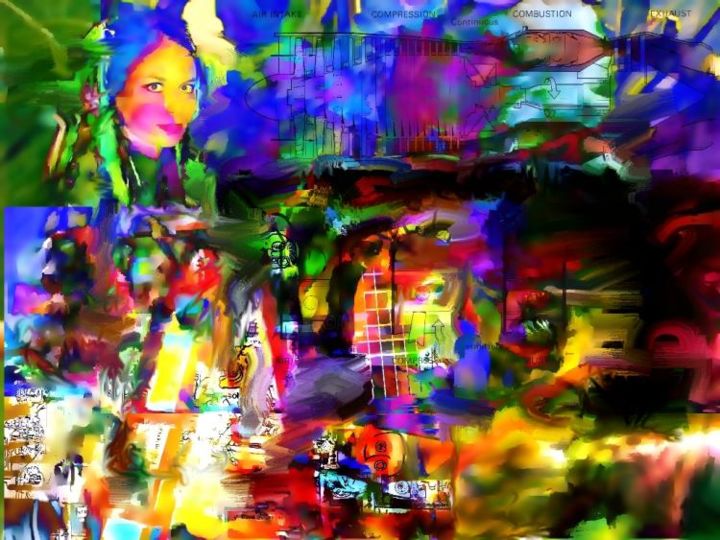 Arts numériques intitulée "Collage 141" par Bruce Black, Œuvre d'art originale