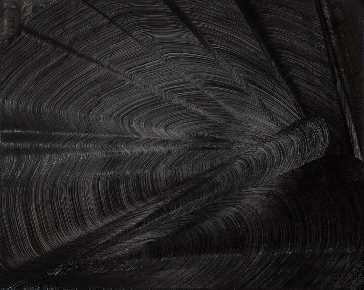 Pittura intitolato "Black No.2" da Björn Wiedemann, Opera d'arte originale, Acrilico Montato su Telaio per barella in legno