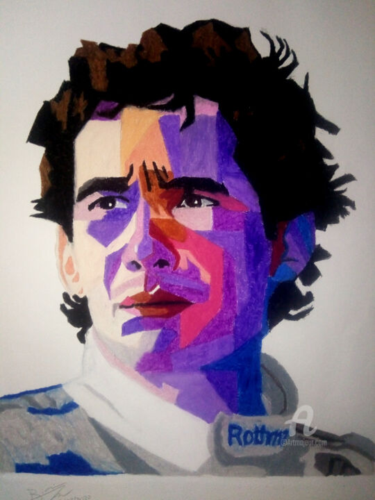 avaro aritmética deslealtad Ayrton Senna, Pintura por Bianchini Jr | Artmajeur
