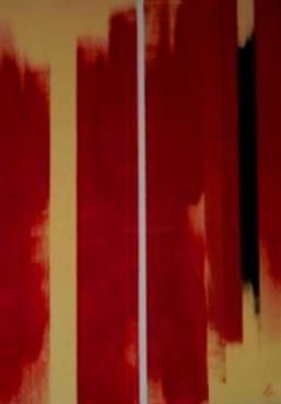 Peinture intitulée "" Rote Serie (3) "" par Bk-Design-Acrylbilder, Œuvre d'art originale, Huile