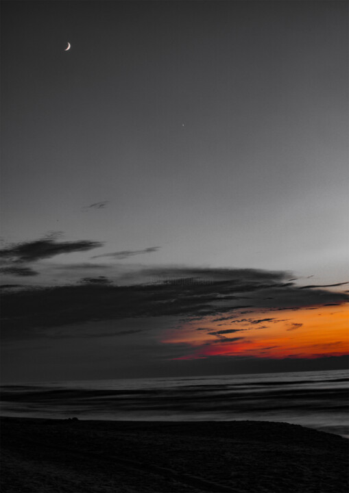 Fotografie getiteld "Baltic sunset" door Blackheart, Origineel Kunstwerk, Digitale fotografie