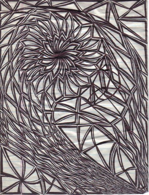 Drawing titled "snailframe" by Nikk Purucker, Original Artwork, Other