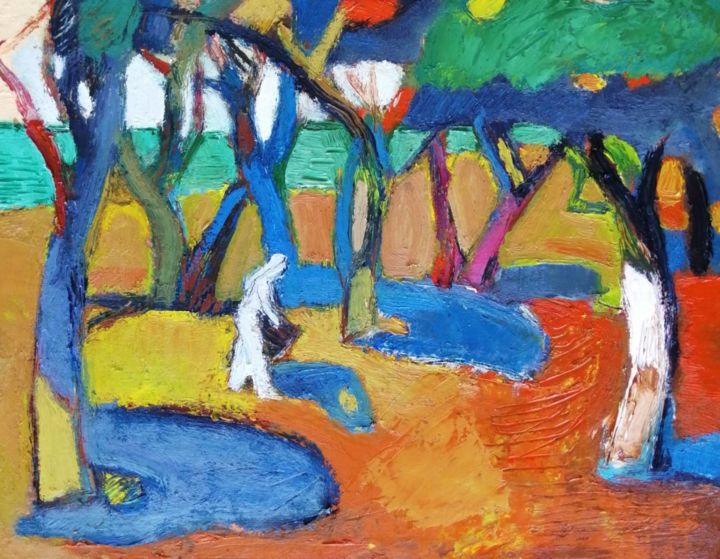 Painting titled "Nostalgia for Italy…" by Nikolay Hristozov, Original Art, Oil