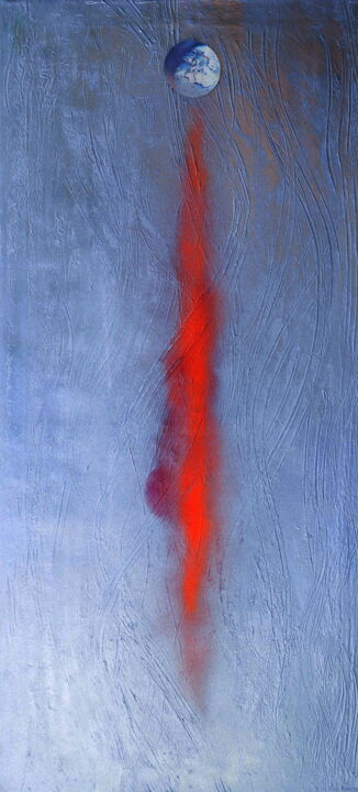 Painting titled "where to" by Blago Simeonov, Original Art, Oil