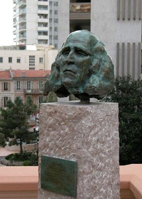 Sculpture titled "Buste Léo Ferré" by Blaise Devissi, Original Artwork, Metals