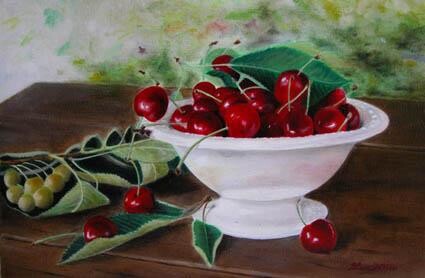 제목이 "Cerises de St Martin"인 미술작품 Blaise Devissi로, 원작