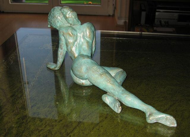 Escultura intitulada "Féline" por Blaise Devissi, Obras de arte originais