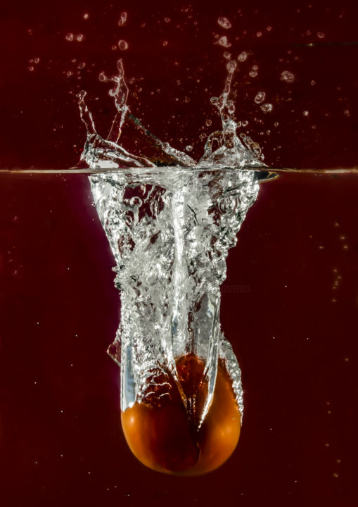 Photographie intitulée "PLONGEE DE BULLES" par Blaise Lavenex, Œuvre d'art originale, Photographie non manipulée