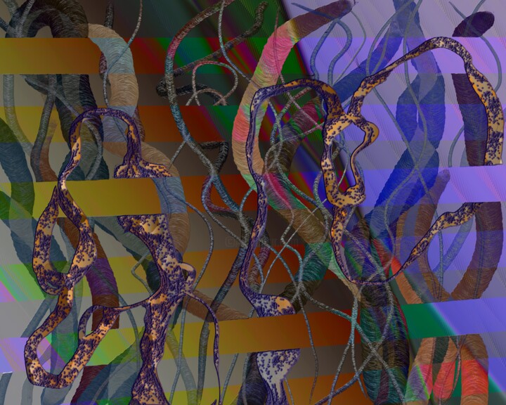 Digital Arts titled "‘Gravity and Wormho…" by Blame Mr Ken, Original Artwork, Digital Painting