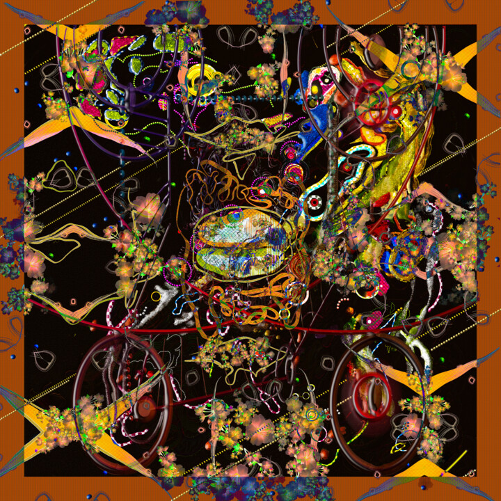 Arte digitale intitolato "‘Artificial Neural…" da Blame Mr Ken, Opera d'arte originale, Pittura digitale