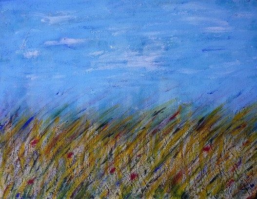 Painting titled "CAMPO DI GRANO" by Mtb, Original Artwork