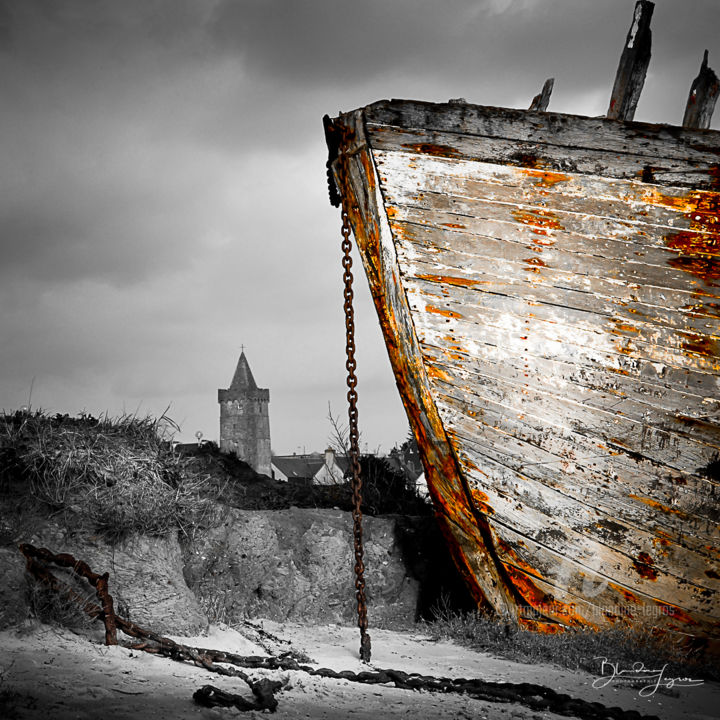 Fotografia intitulada "A l'heure de l'Ange…" por Blandine Legros, Obras de arte originais, Fotografia digital Montado em Alu…