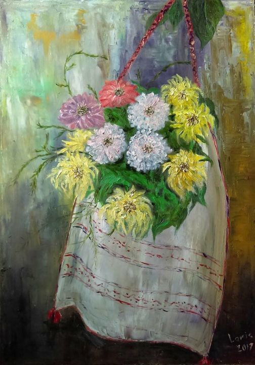 Painting titled "Autumn emotion" by Laris, Original Art, Oil