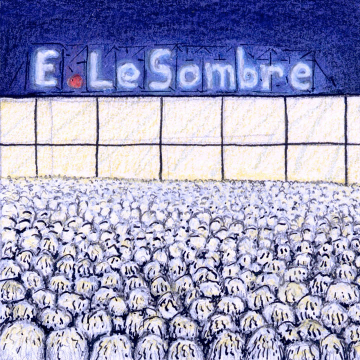 Desenho intitulada "E. LE SOMBRE" por Bruno Laxague, Obras de arte originais, Tinta