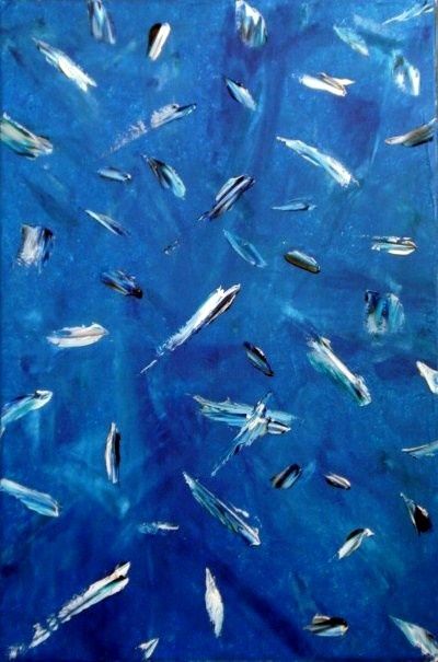 Peinture intitulée "mollécules" par Renaud Boy, Œuvre d'art originale,