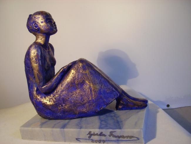 Sculpture intitulée "miss bouddha" par Gisella Favaro, Œuvre d'art originale,