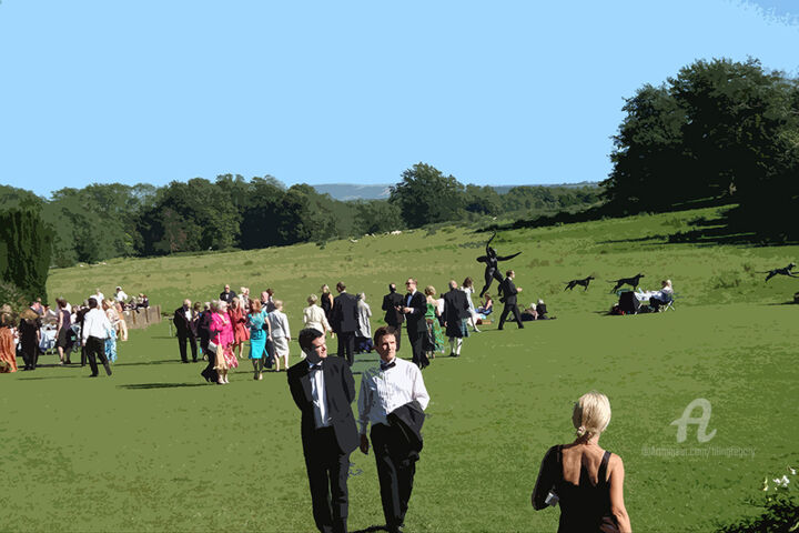 Pittura intitolato "Glyndebourne" da Grégory Blin, Opera d'arte originale, Acrilico