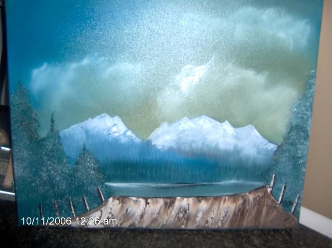 Peinture intitulée "winter blanket" par Brent Little, Œuvre d'art originale
