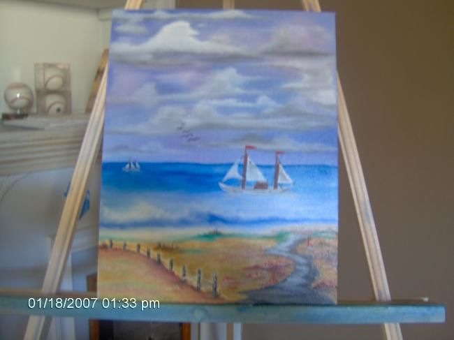 Painting titled "Ocean Breeze" by Brent Little, Original Artwork