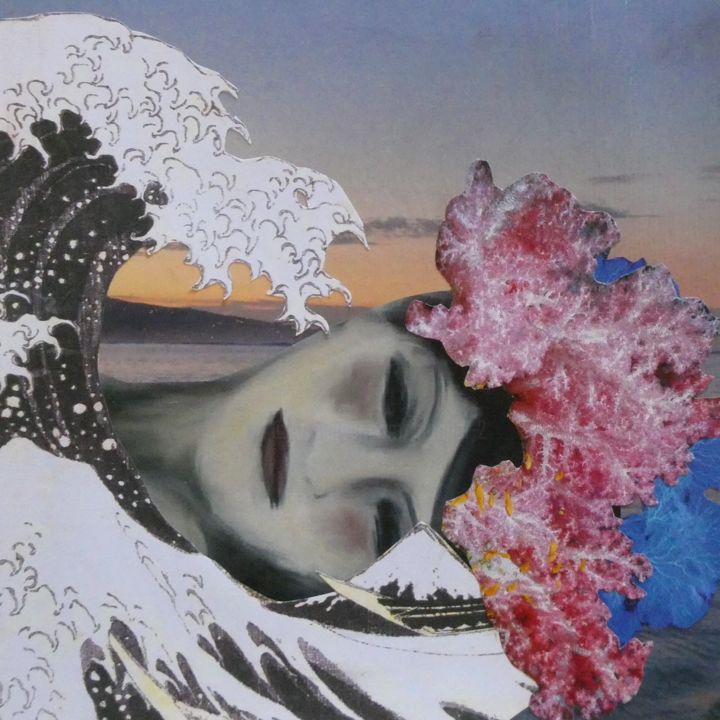 Collages titled "OCEANIDE" by D-Reves, Original Artwork, Collages