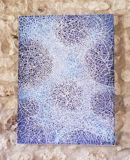 Peinture intitulée "Sinapsis" par Christopher Laurent-Blondel, Œuvre d'art originale, Acrylique
