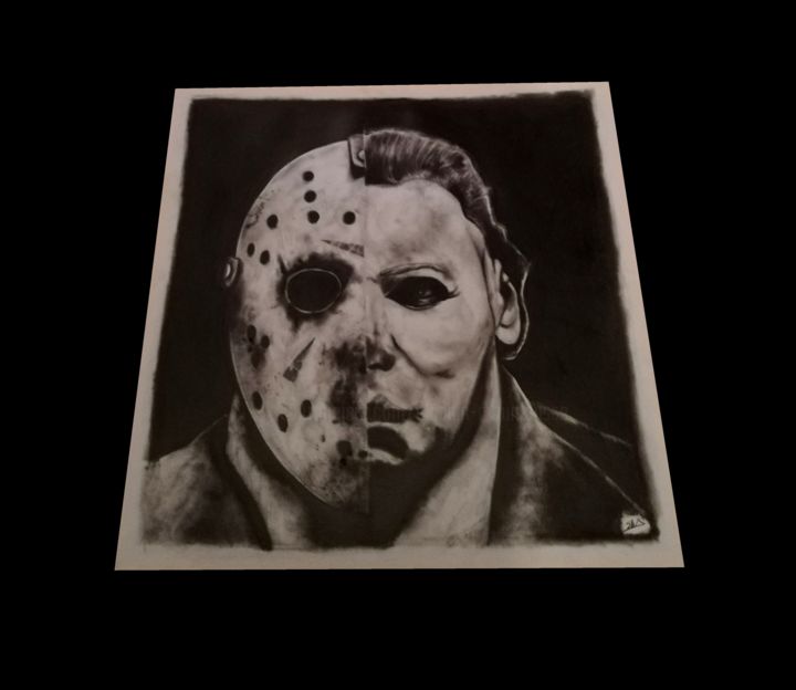 Jason / Michael Myers, Drawing by Sam | Artmajeur