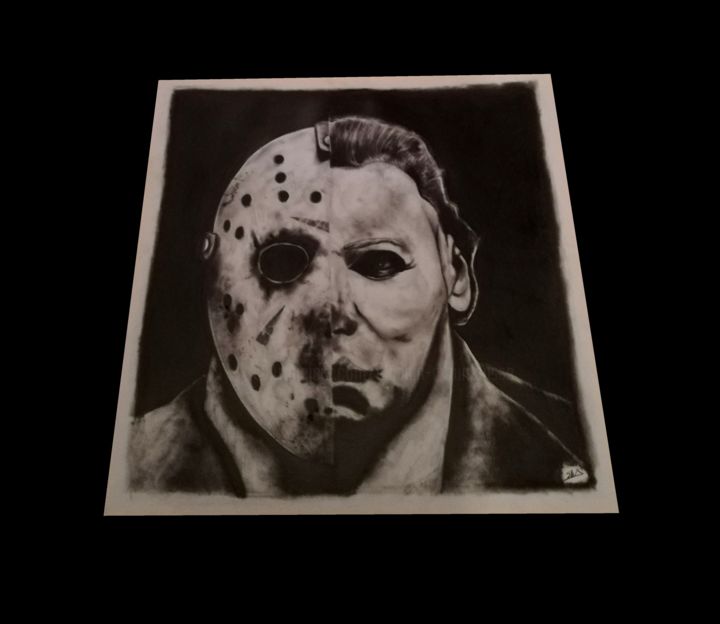 Jason / Michael Myers, Dibujo por Sam | Artmajeur