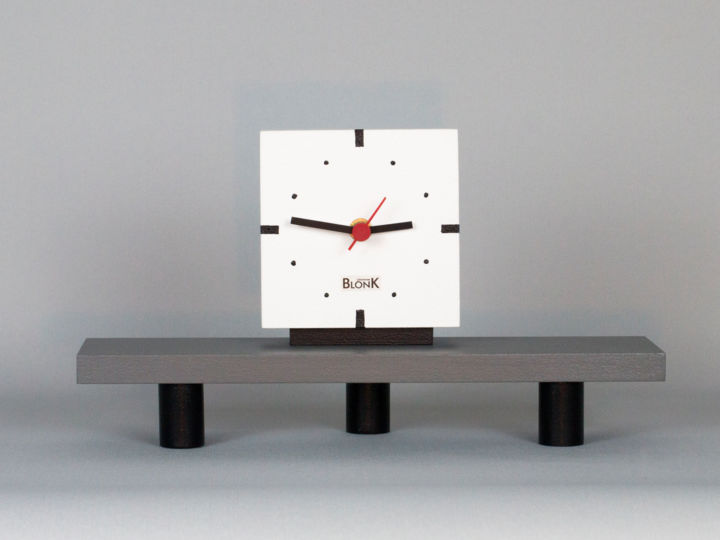 Diseño titulada "BlonK ClocK H3" por Johannes Blonk, Obra de arte original, Mueble