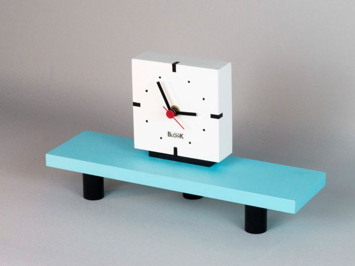 Design intitolato "BlonK ClocK H6" da Johannes Blonk, Opera d'arte originale, Mobili