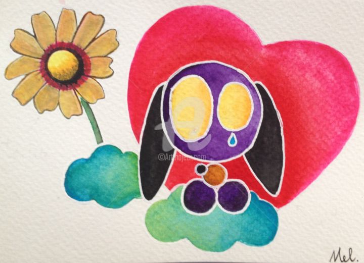 Dessin intitulée "Odd local, Little s…" par Bloodie Mary, Œuvre d'art originale, Autre