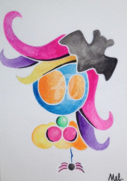 Dessin intitulée "Odd local, Little w…" par Bloodie Mary, Œuvre d'art originale, Autre