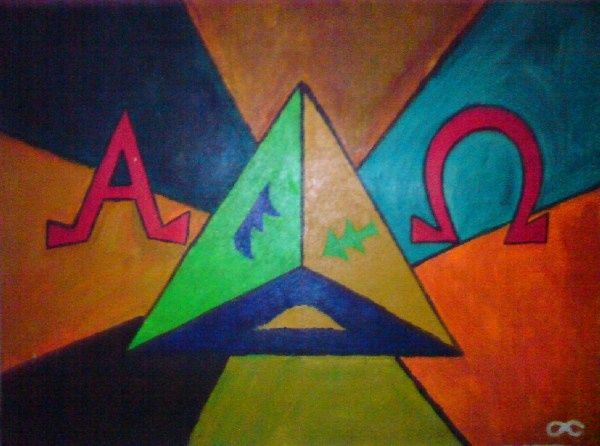 Malerei mit dem Titel "Apocalypse" von Arman Ortega, Original-Kunstwerk, Öl