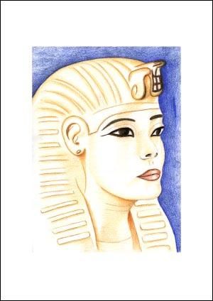 Peinture intitulée "Egypte 10/04" par Blue Cox, Œuvre d'art originale, Huile