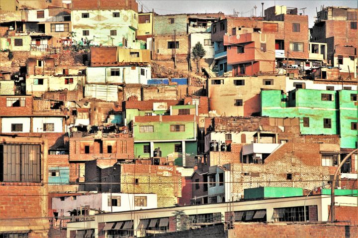 Photographie intitulée "Lima. Peru" par Boris Davidovich, Œuvre d'art originale, Photographie numérique Monté sur Châssis en…