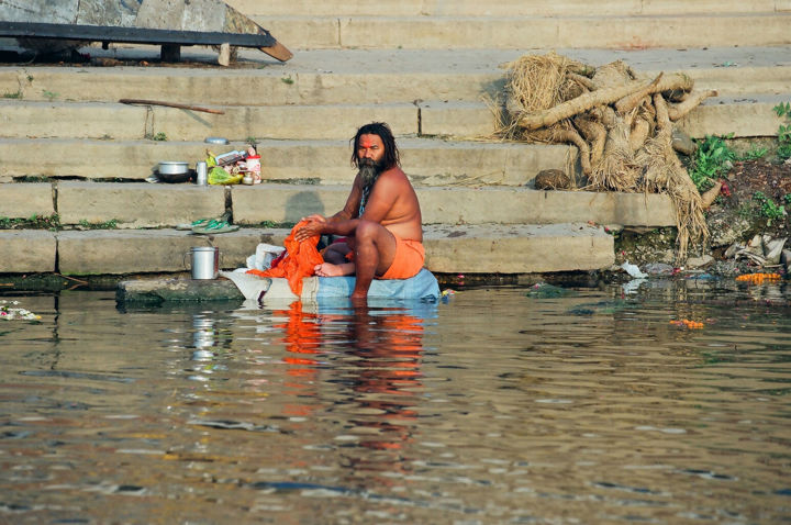 Photography titled "Varanasi. The Sacre…" by Boris Davidovich, Original Artwork
